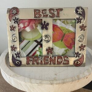 Best Friends Silver and Purple Photo Frame